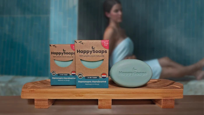 3-in-1 Hammam Handsome Bar från HappySoaps - lyxig spakänsla under duschen
