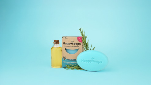 3-in-1 Hammam Handsome Bar från HappySoaps, med olja och rosmarin