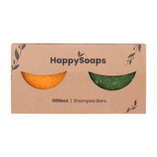 Happy Giftbox med 2 Shampoo Bars - Extra Care